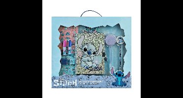Stitch Glitter Diary Set - Glitterenhanced notitieboek - Meisjes - Multicolor
