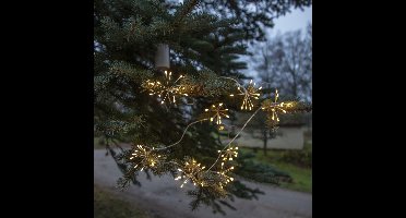 Star Trading buitenverlichting 'Flower', 8 lampjes, 96 LED's, batterij + timer, transparant, daglichtwit, L 210cm