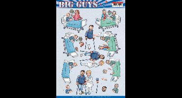 3D Cutting Sheet - Yvonne Creations - Big Guys - Get Well 1 stuk
