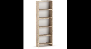 Boekenkast Sonoma Eiken Kantoor 60 CM 5 Planken Speelgoedplank Loft