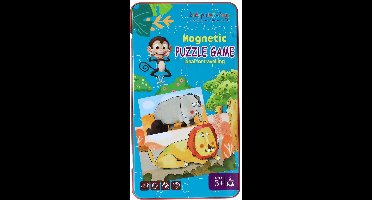 Magnetische Reisspel in Blik Dieren Puzzels, 18st.
