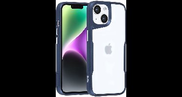 TUNIQ telefoonhoesje voor Apple iPhone 14 - Siliconen backcover - Donkerblauw