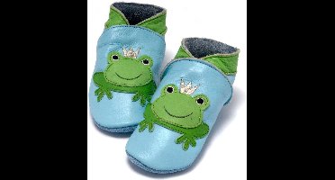 Baby Dutch babyslofjes kikker blauw