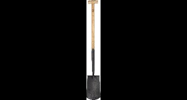 De Wit Zwanehals spade met opstapjes en essen houten steel