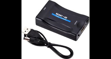 Scart naar HDMI Adapter - Plug & Play - Full HD - 720P/108 - Zwart