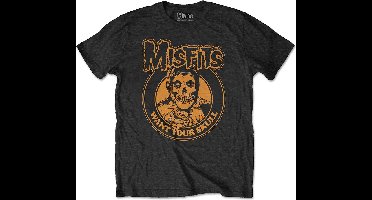 Misfits - Want Your Skull Heren T-shirt - L - Zwart