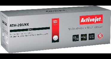 ActiveJet ATH-201NX Toner voor HP-printer; HP 201x CF400X vervanging; Opperste; 2800 pagina's; zwart.