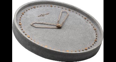 NeXtime NE-3197GS Wandklok Dia. 35 Cm, Polyresin, Grijs