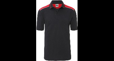 James and Nicholson Heren Werkkleding niveau 2 Polo (Koolstof Grijs/Rood)