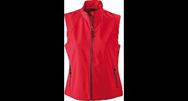 James and Nicholson Dames/dames Softshell Vest (Rood)