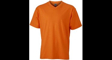 James and Nicholson Heren V Hals Tee (Oranje)