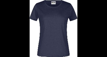 James And Nicholson Dames/dames Ronde Hals Basic T-Shirt (Marine)