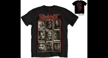 Slipknot - New Masks Heren Tshirt - L - Zwart