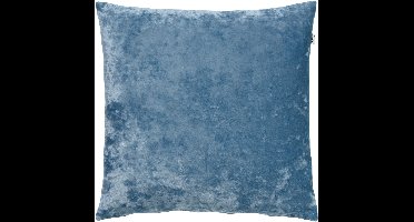 Dutch Decor SKY - kussenhoes 45x45 cm - velvet - Provincial Blue - lichtblauw - met rits - zonder binnenkussen