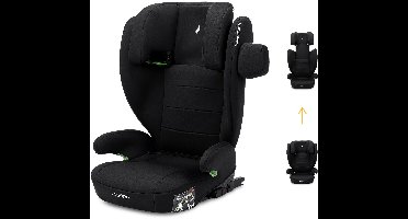Osann Volpo SP Isofix, kinderzitje met Isofix vanaf 3 jaar, autostoeltje voor kinderen van 100 tot 150 cm - Nero - Zwart