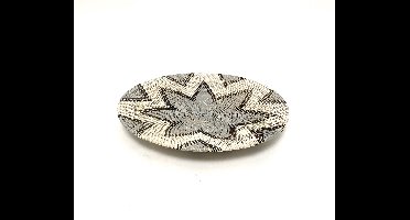 Van der Leeden Wanddecoratie Rotan – Ø50 x H4 cm – Grijs