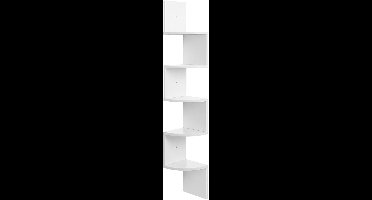 Hoppa! - Zigzag hoekkast - wit - kunststof – 20×20×127,5 cm