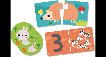 APLI Kids - Dieren Puzzel - Domino & Geheugenspel