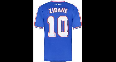 Frankrijk Voetbalshirt Zidane - WK 1998 - Voetbalshirts Kinderen - Jongens en Meisjes - Sportshirts - Volwassenen - Heren en Dames - Maat S