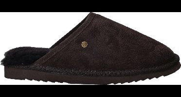 Warmbat Classic Suede Unisex Sloffen - Donkerbruin - Maat 48