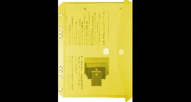 EXXO-HFP # 35053 - A5 Ringband Documententas - Geel - 1 Pak @ 10 stuks