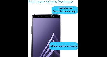DrPhone A8 2018 Glas 4D Volledige Glazen Dekking Full coverage Curved Edge Frame Tempered glass Zwart - Official DrPhone