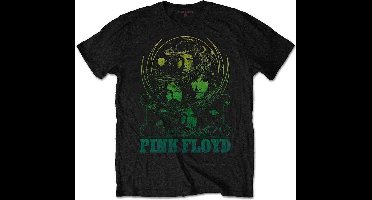 Pink Floyd - Green Swirl Heren T-shirt - L - Zwart