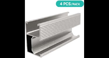 V-TAC Zonnepanelen - Structuur Toebehoren - 1200mm - Zilveren Rail - 4 stuks/verpakking