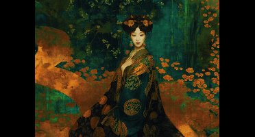 JAPANSE GEISHA FOTOBEHANG | 3,71 x 2,80 meter - A.S. Création Jade 2