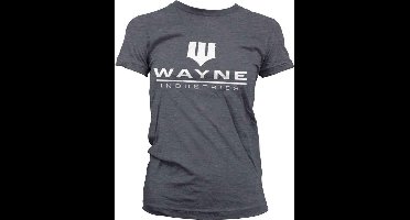 DC Comics Batman Dames Tshirt -XL- Wayne Industries Logo Grijs
