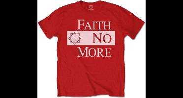 Faith No More - Classic New Logo Star Heren T-shirt - S - Rood