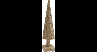 PTMD Sterrin Boom Ornament - 12 x 12 x 45 cm - Mangohout - Naturel