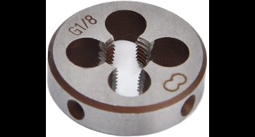 KARZO - G1/8 UNC Ronde Matrijs, Draadschroefmatrijs, Tapgereedschap voor Algemene Draadverwerking, Buitendiameter 30 Mm/1.18in