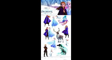 Frozen Neptattoos Frozen 2 Blauw/paars Papier 12 Stuks