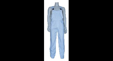 Top Rock Tuinoverall volw TB6535-009 poly/katoen - Wit - 66