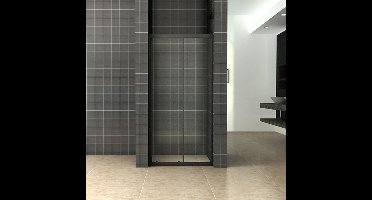 Wiesbaden Skyline Nis Schuifdeur 140 x 200 cm - Mat Zwart