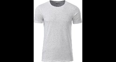 James and Nicholson - Heren Standaard T-Shirt (Witgrijs)