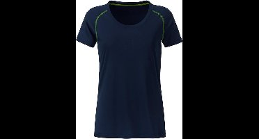 James and Nicholson Dames/Dames Sport T-Shirt (Marine / Rechtse Geel)