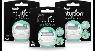 3 x Wilkinson – Scheermesjes – Intuition Dry Skin Sensitive Care – 3 Scheermesjes - Voordeelverpakking - 3 stuks