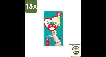 15 x Pampers – Luierbroekjes – Pants Maat 3 – 56 Luiers - Wasstrips - Luiers Voor Baby - Luierbroekjes - Luier Voor Baby - Luier Maat 3 - Luier Voor Actieve Baby