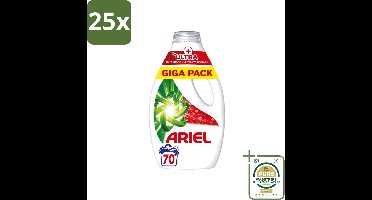 25 x Ariel – Vloeibaar Wasmiddel – Ultra Vlekverwijderaar – 3150 ml – 70 wasbeurten - Wasstrips - Vlekverwijderaar - Wasmiddel - Enzymen - Koud Wassen - Ingedroogde Vlekken