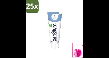 25 x Zendium - Tandpasta - Fresh+ White - 75 ml - Bulkverpakking - Tandpasta - Douchemop - Frisse adem