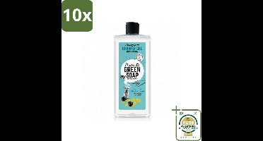 10 x Marcel's Green Soap - Douchegel - Mimosa & Zwarte Bes - Verzorgend & zacht - 300 ml - Wasstrips - Douchegel - Natuurlijke Douchegel - Ecologische Douchegel - Vegan Douchegel - Verzorgende Douchegel