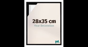yd, Baklijst 28x35 cm Zwart Mat - Lijst voor Canvasdoek - MDF Lyon