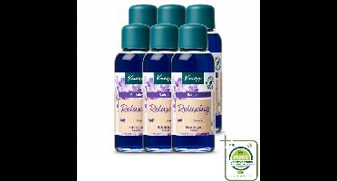 6 x Kneipp - Badolie - Lavendel - Ontspannende geur - 100 ml - Grootverpakking - Badolie Lavendel - Ontspanning - Rustgevende Geur - Huidverzorging - Natuurlijke Badolie