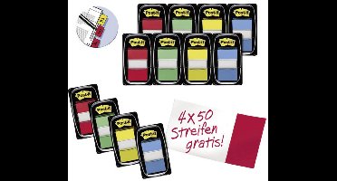 Post-it Plakindex FT600003493 Rood, Geel, Blauw, Groen