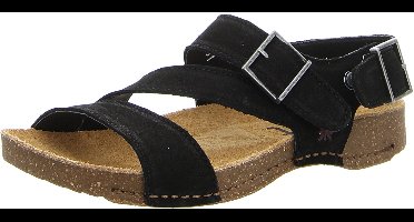 art 0999 BLACK NOBUCK dames sandalen zwart maat 42