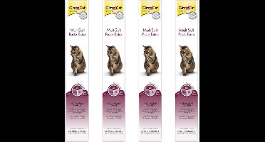 Haarbalpasta Gimcat Malt-Soft - Vezelrijk 100g - 4 stuks - Multipack