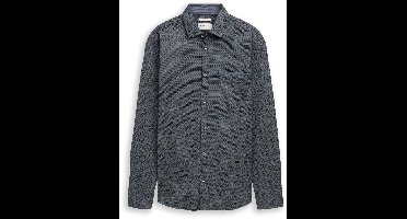 Tom Tailor - Lange mouw overhemd - Mannen - XL - Blauw - Katoen - 1052330