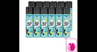 12 x Marcel's Green Soap - Deodorant Spray - Mimosa & Blackcurrant - Langdurige frisheid - 150 ml - Bulkverpakking - Deodorant Spray - Douchemop - Geur